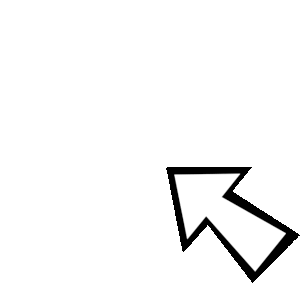 ein weißer Pfeil mit schwarzer Umrandung führt eine Mausklick-Bewegung aus